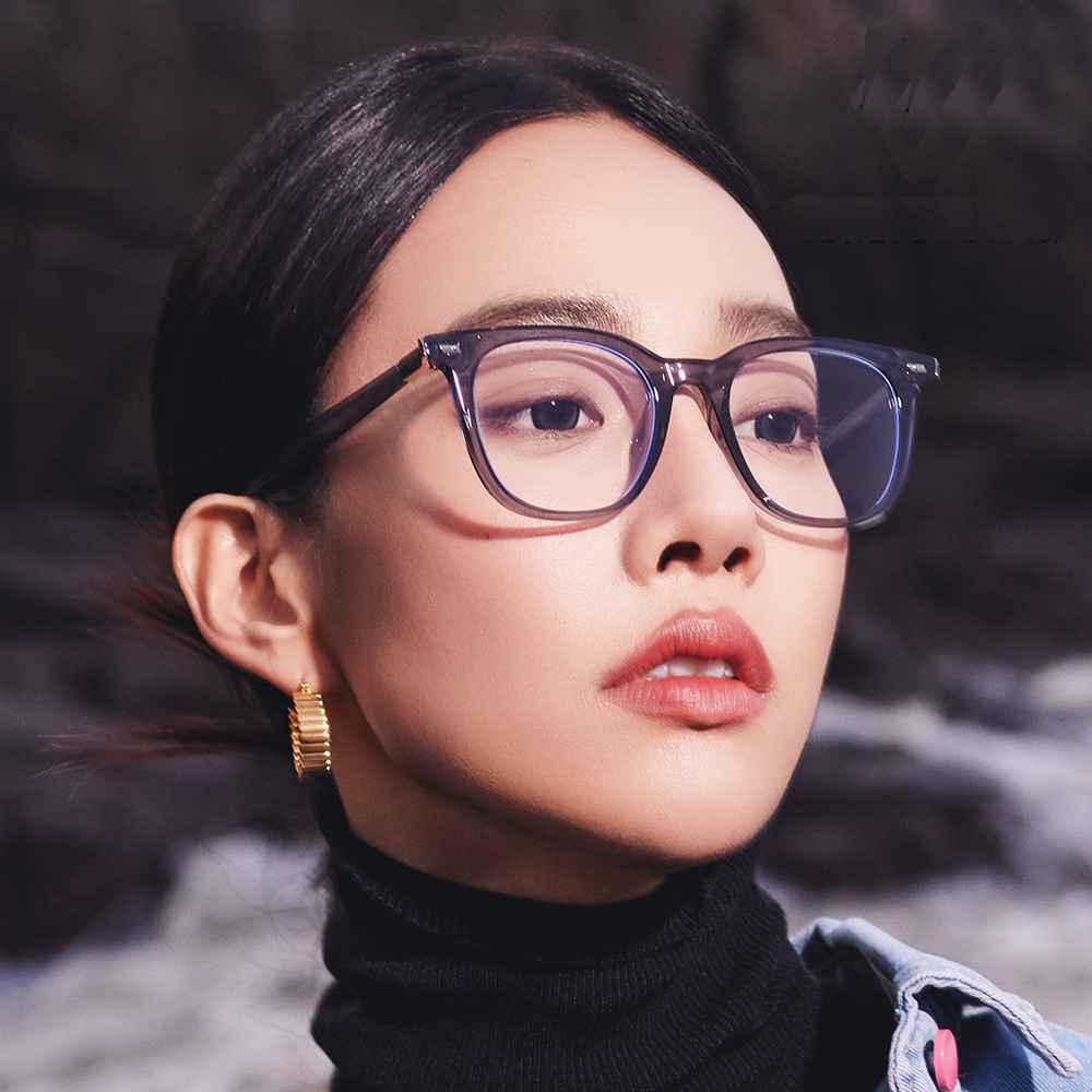 Mô tả Gọng kính cận thời trang nam nữ ANDU EYEWEAR dáng vuông chống tia UV nhựa cốt kim loại - 9146 - 6