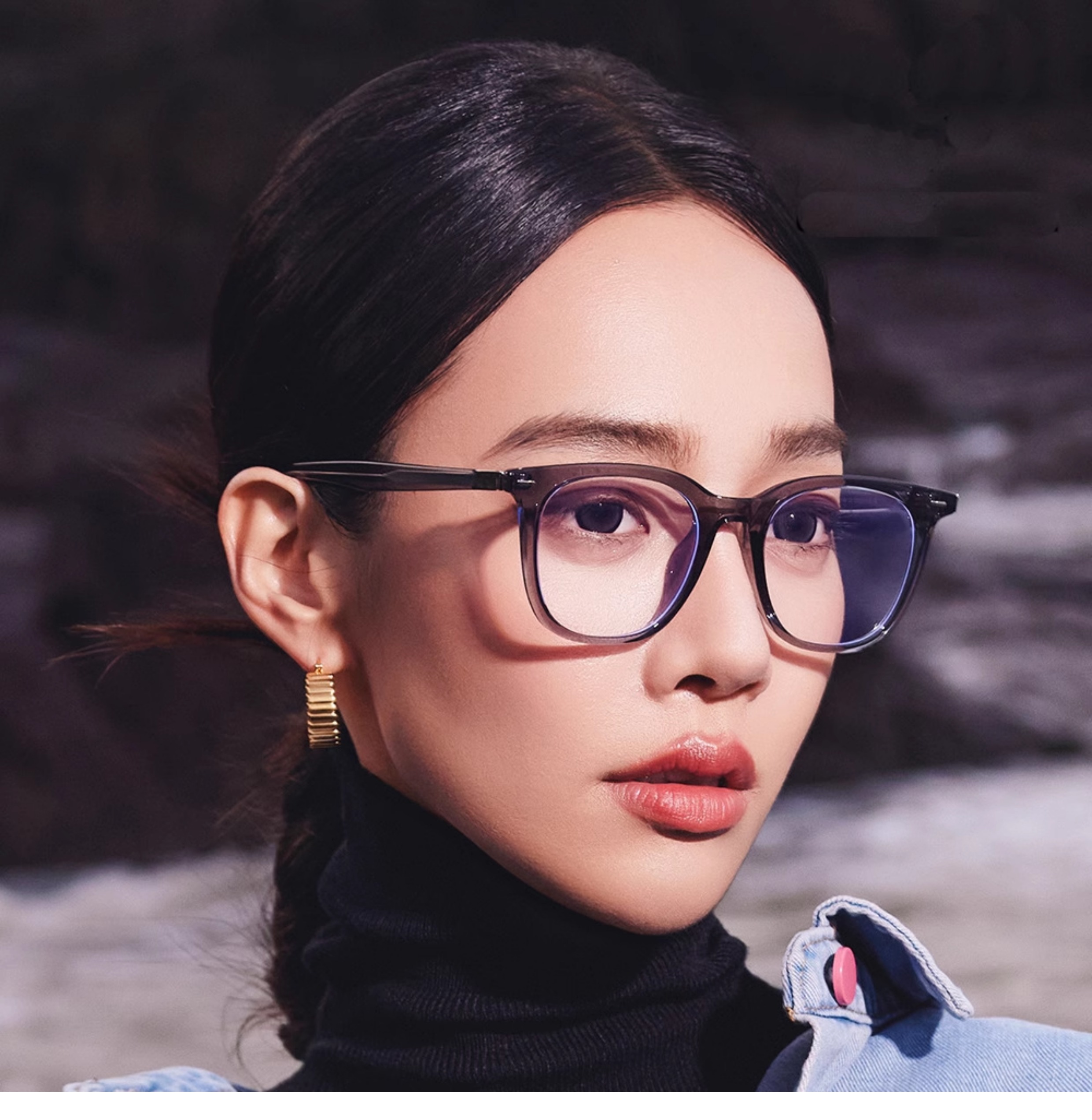 Mô tả Gọng kính cận thời trang nam nữ ANDU EYEWEAR dáng vuông chống tia UV nhựa cốt kim loại - 9146 - 3
