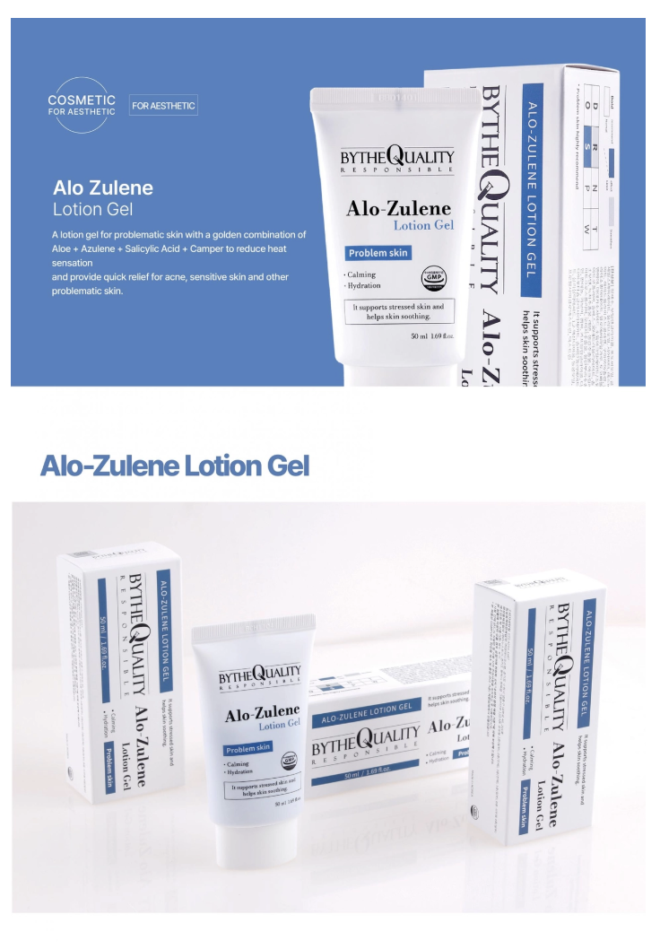 Mô tả Gel Phục Hồi Da BytheQuality Alo-zulene Lotion Gel 50ml/500ml - 1