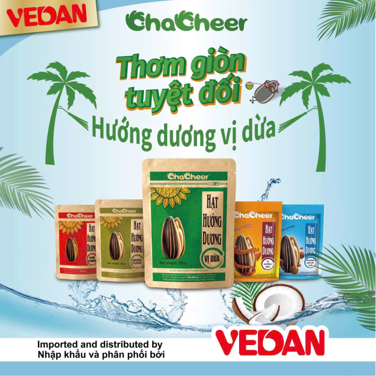 Mô tả Combo 5 Gói Hạt Hướng Dương CHACHEER 130g Nhập Khẩu - 1