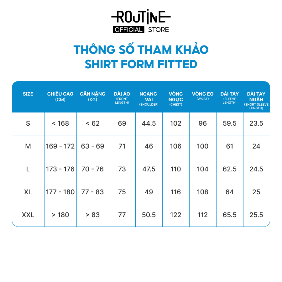 Mô tả Áo Sơ Mi Nam Tay Ngắn Oxford Form Fitted - Routine 10S25SHS002 - 7
