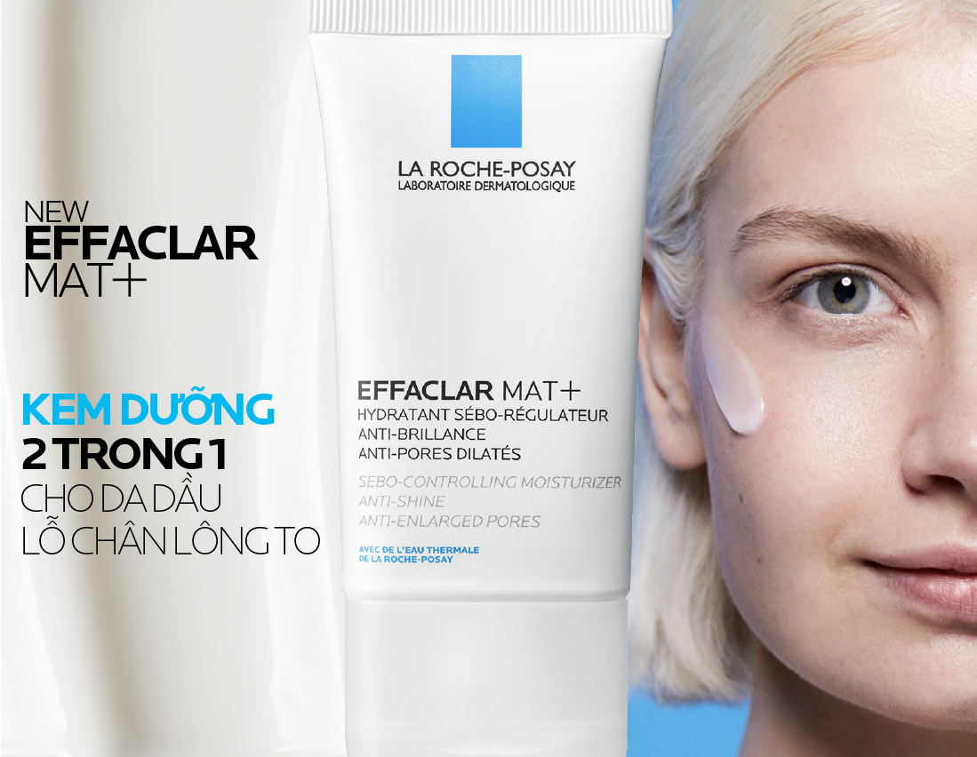 Mô tả Kem dưỡng cho da dầu giúp kiềm dầu và cải thiện lỗ chân lông Effaclar Mat+ 40ml - 2