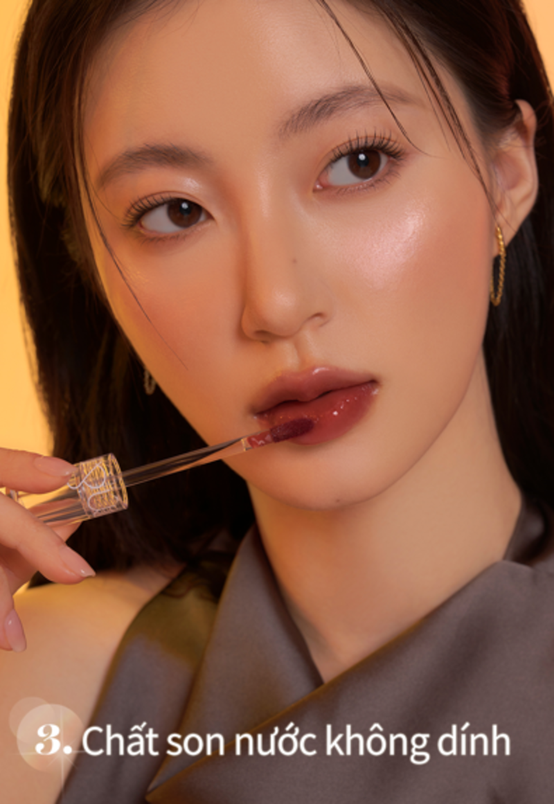 Mô tả [Màu 14-17] Son tint nước siêu lì lâu trôi Hàn Quốc Romand Glasting Water Tint 4g - 5