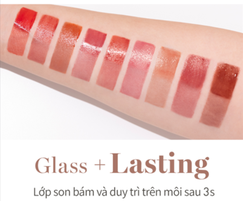 Mô tả [Màu 14-17] Son tint nước siêu lì lâu trôi Hàn Quốc Romand Glasting Water Tint 4g - 6