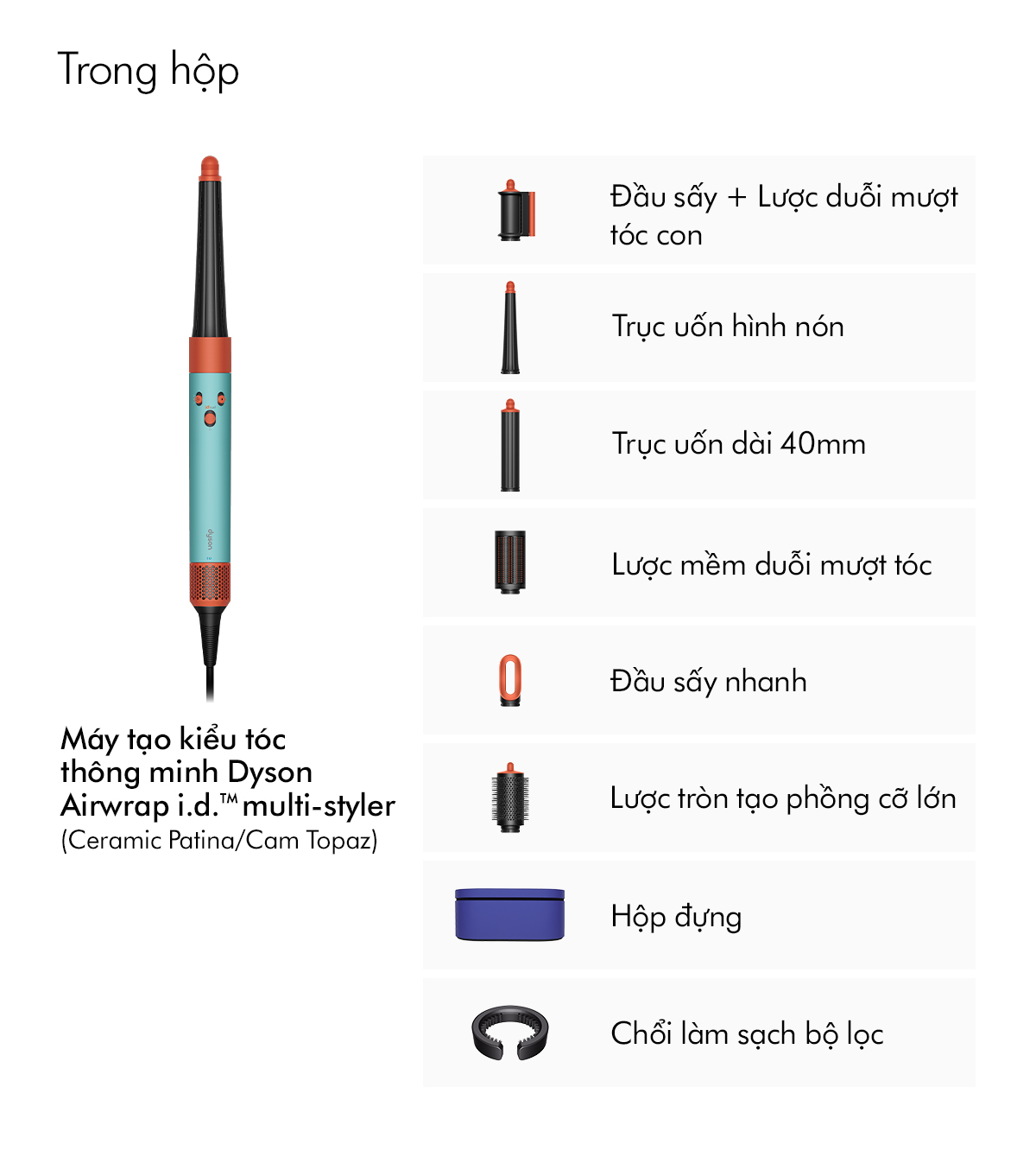 Mô tả Máy tạo kiểu tóc thông minh Dyson Airwrap i.d. ™ HS08 Straight + Wavy - 3