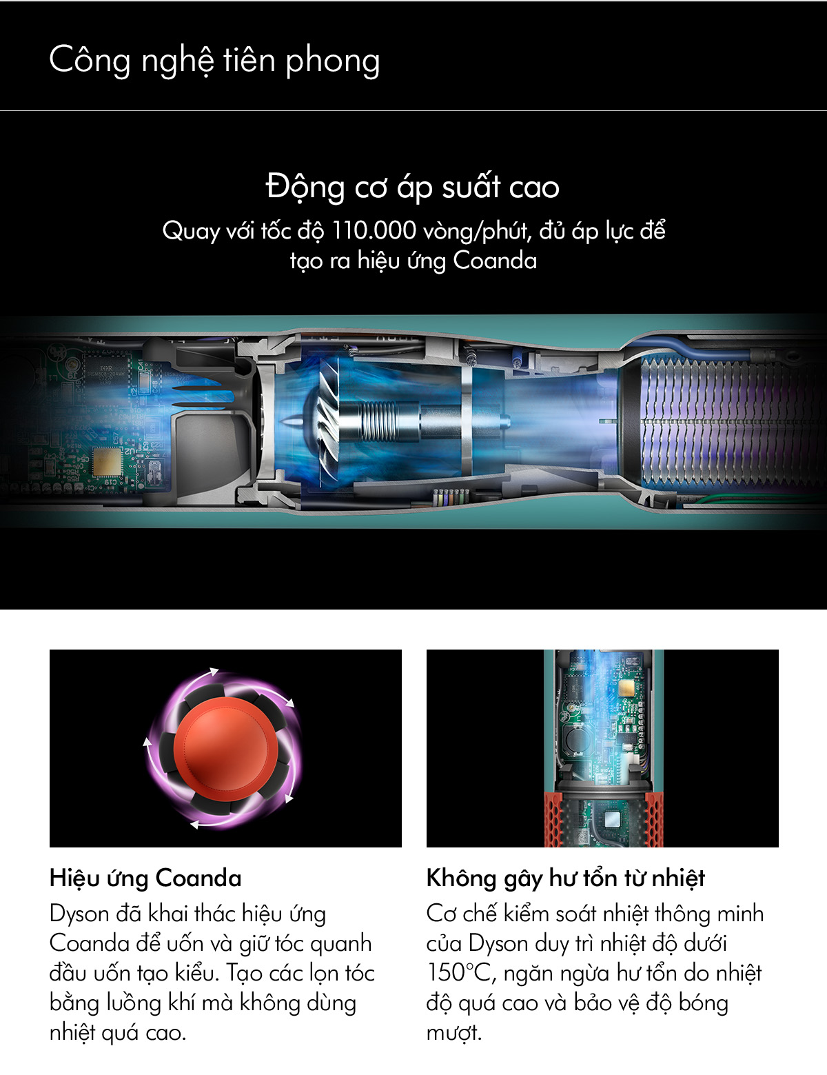 Mô tả Máy tạo kiểu tóc thông minh Dyson Airwrap i.d. ™ HS08 Straight + Wavy - 11