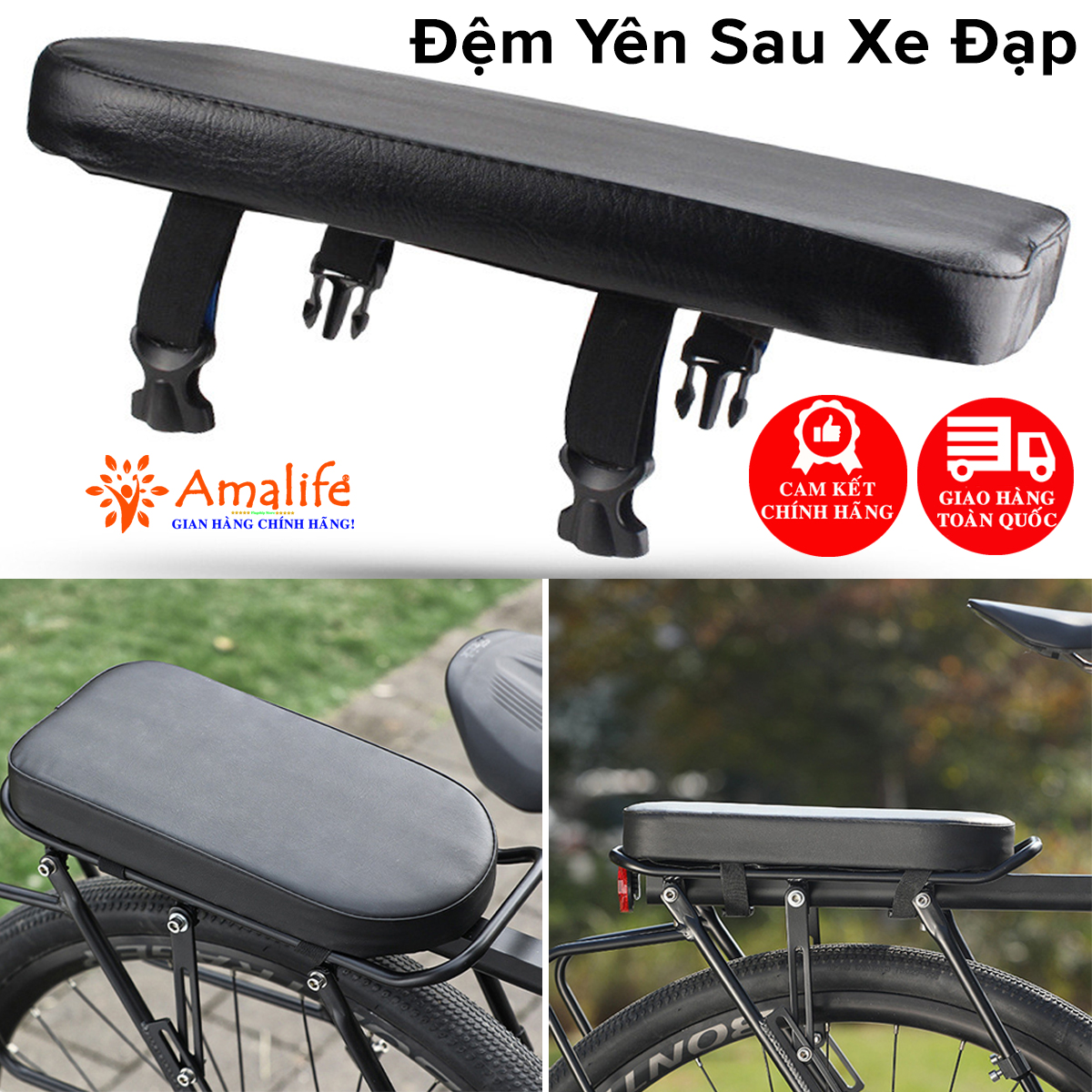 Mô tả Yên Xe Đạp Địa Hình Siêu Êm Bọc Da PU, Thông Khí, Đàn Hồi Chống Sốc Phù Hợp Với Mọi Loại Xe Địa Hình Chính Hãng Amalife - 11