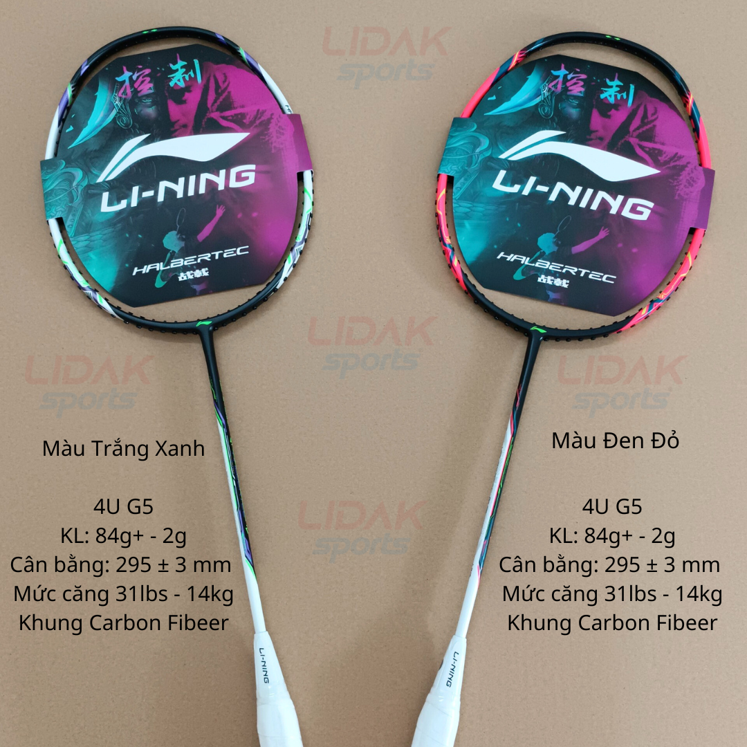 Mô tả Vợt cầu lông Lining Halbertec Motor chính hãng khung full carbon căng sẵn 10kg 11kg 12kg - LIDAK SPORT - 4