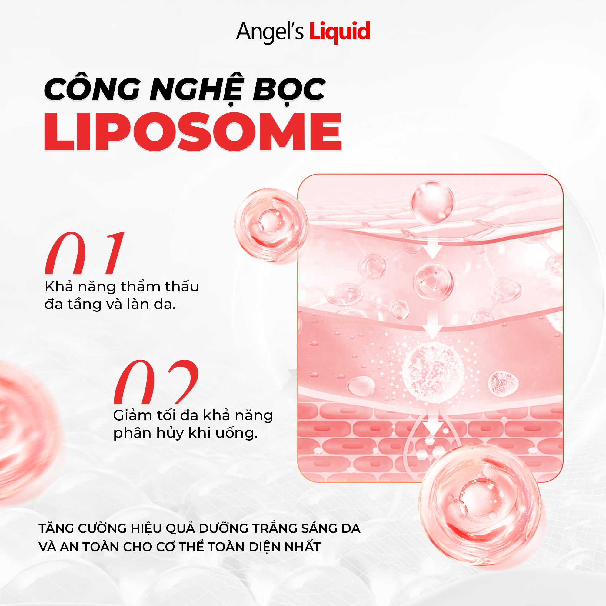 Mô tả Viên Uống Glutathione Angel's Liquid Trắng Da, Giúp Chống Lão Hoá Oneday Collagen 600mg 72v - 3
