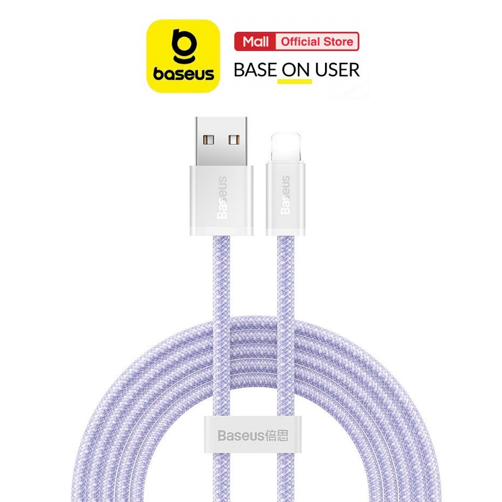 Mô tả Cáp sạc Baseus Dynamic USB cho iP7/8/10/11/12/13promax 2.4A dây dù siêu bền dài 1m/2m - 1