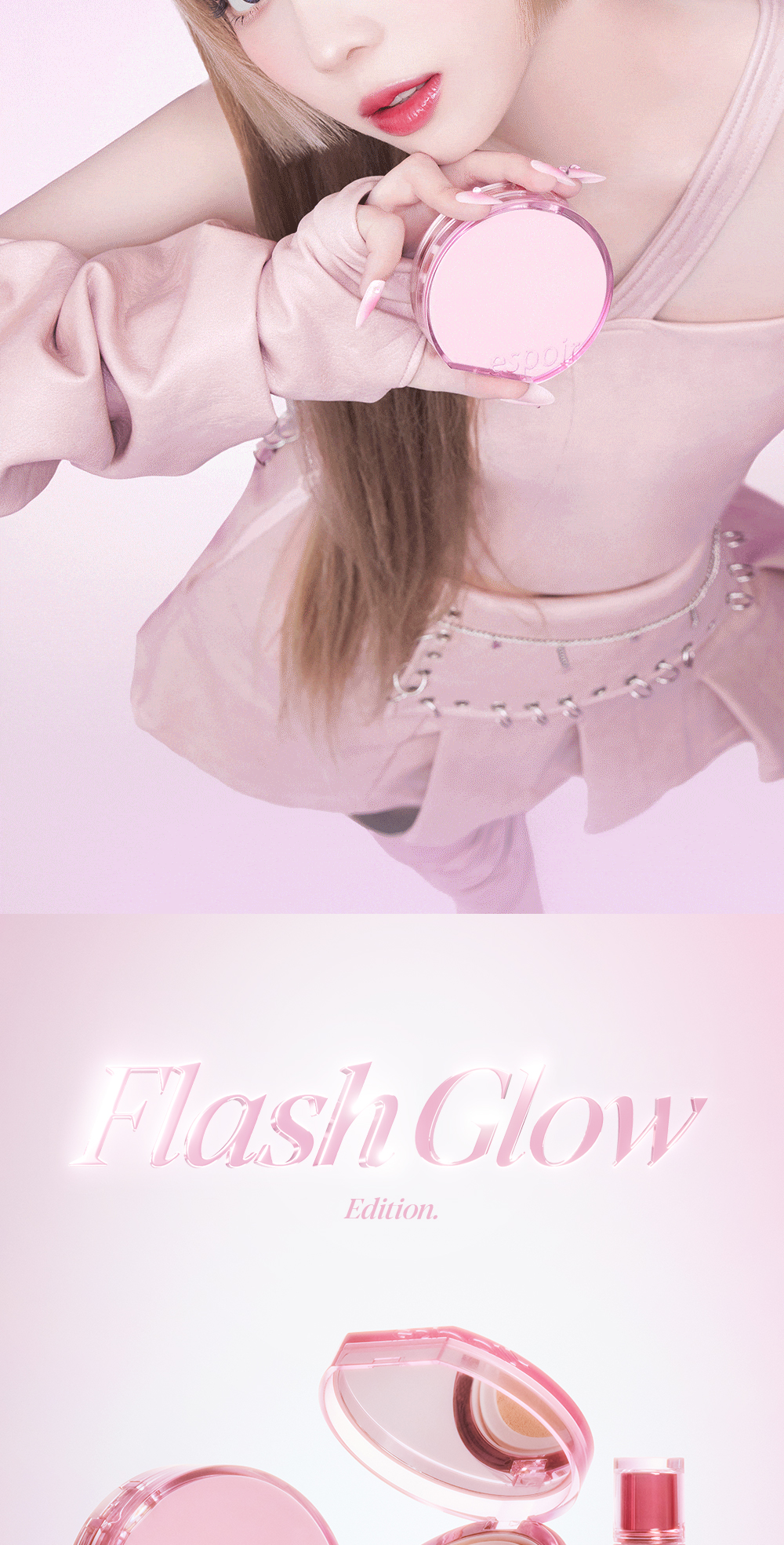 Mô tả Phấn Nước Bắt Sáng Espoir Be Glow Volume Cushion Flash Glow Edition SPF42 PA+++ 13g  (Tặng Kèm Lõi Refill) - 2