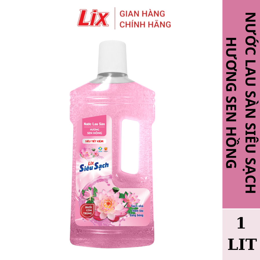 Mô tả Nước lau sàn siêu sạch hương sen hồng, sạch nhà, thơm lâu đuổi côn trùng, phù hợp với mọi loại sàn nhà Lixco Việt Nam - 2