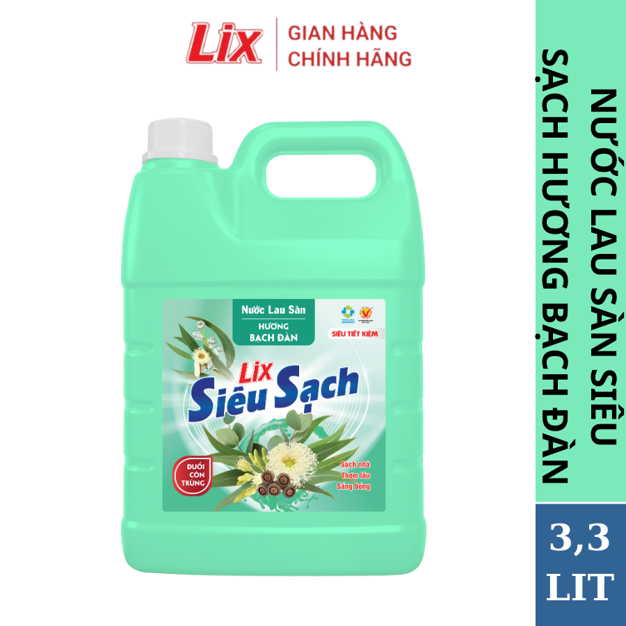 Mô tả Nước lau sàn siêu sạch hương bạch đàn, sạch nhà, thơm lâu đuổi côn trùng, phù hợp với mọi loại sàn nhà Lixco Việt Nam - 1