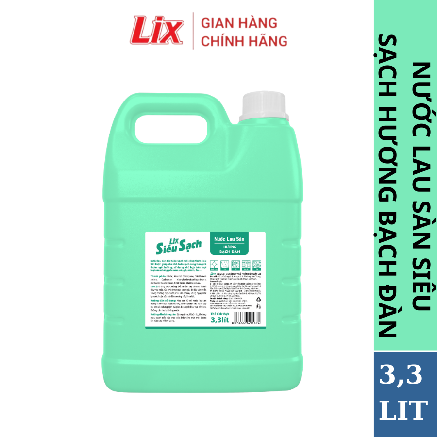 Mô tả Nước lau sàn siêu sạch hương bạch đàn, sạch nhà, thơm lâu đuổi côn trùng, phù hợp với mọi loại sàn nhà Lixco Việt Nam - 2