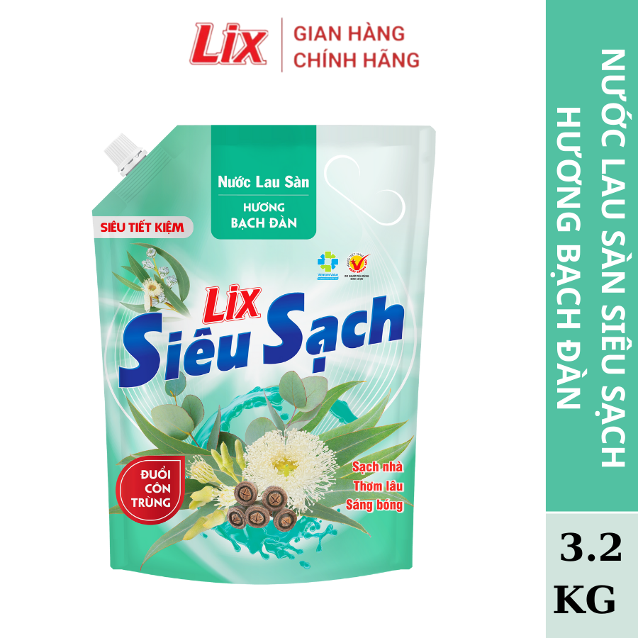 Mô tả Nước lau sàn siêu sạch hương bạch đàn, sạch nhà, thơm lâu đuổi côn trùng, phù hợp với mọi loại sàn nhà Lixco Việt Nam - 5