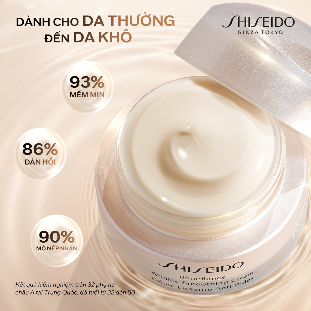 Kem dưỡng da Shiseido Benefiance Wrinkle Smoothing Cream Enriched