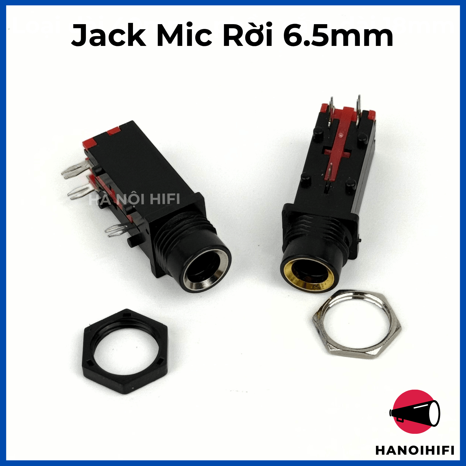 jack cắm micro rời ổ 6.5mm, cắm micro 3, 6 chân, đầu cắm MONO kèm ốc ...
