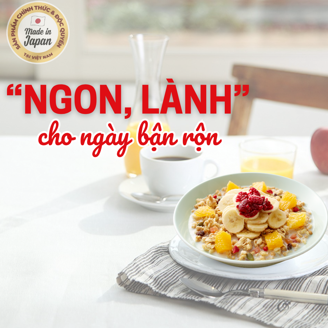 [MUA 3 TẶNG 1 LY CAO CẤP] Ngũ cốc Calbee Nhật Bản Gói 450g Đỏ Vị Nhiều ...