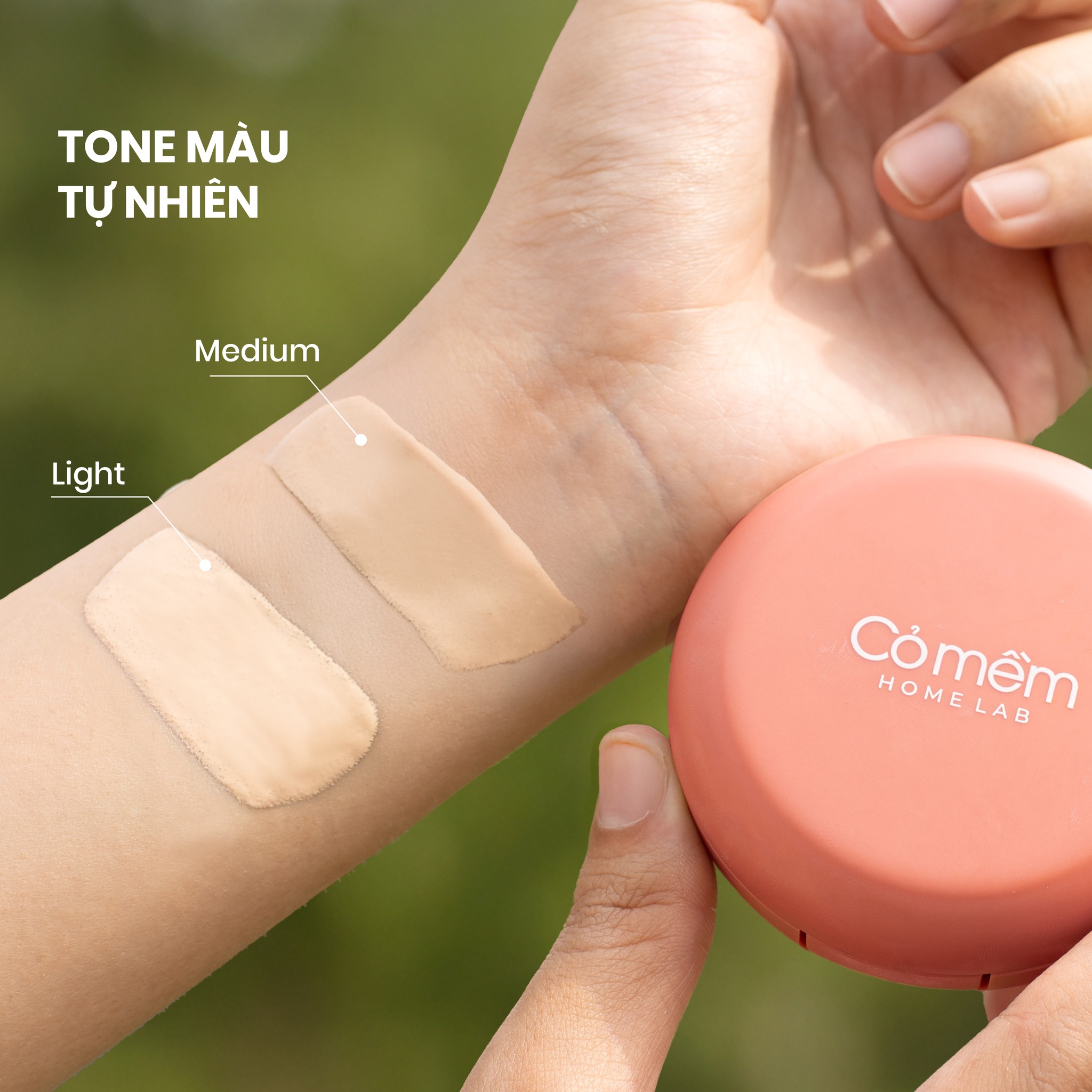 Combo Trang Điểm Tự Nhiên Son Môi Lụa Diễm Mềm Mịn Và Phấn Nước Thuỷ Tinh Cỏ Mềm