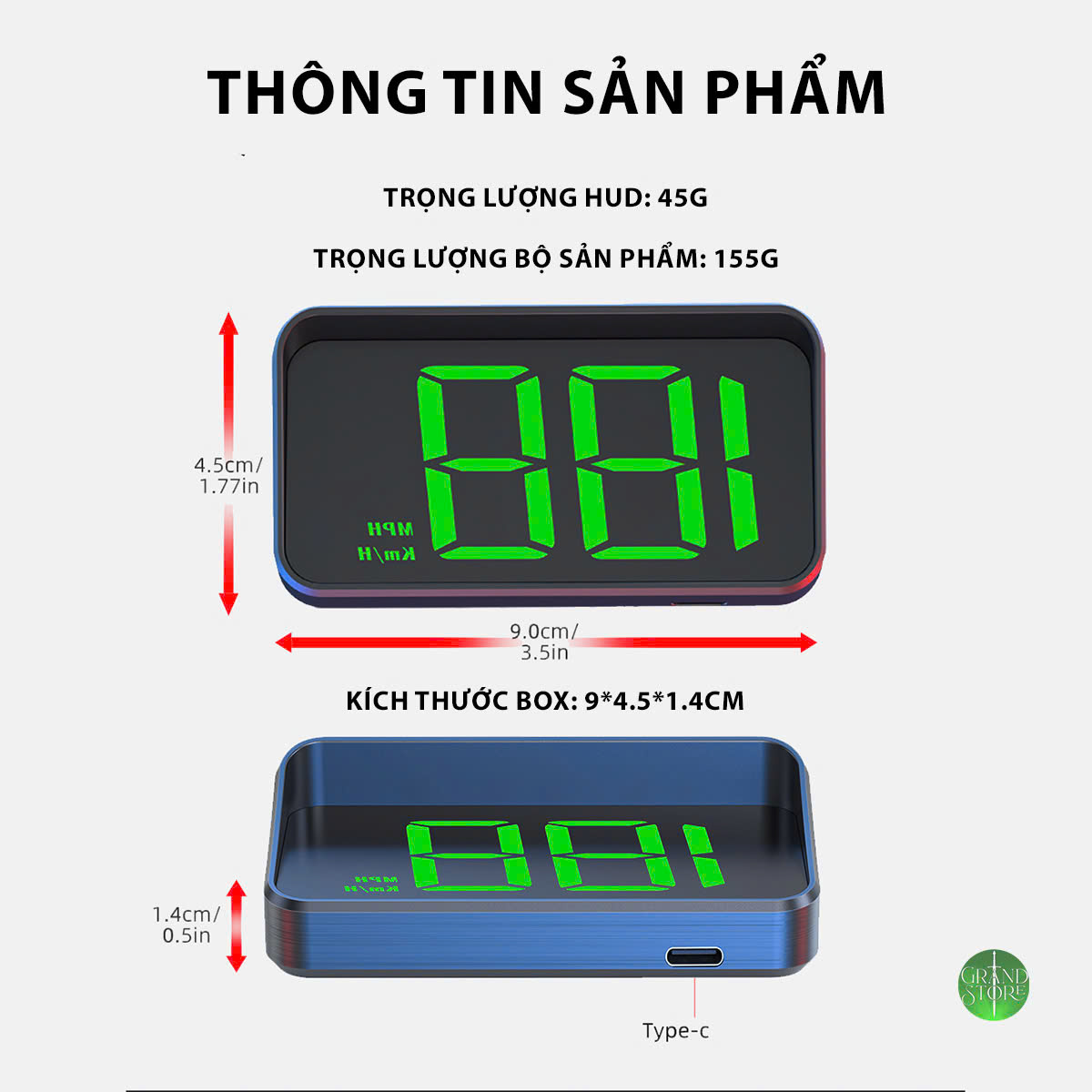 [Hỏa Tốc-HCM] HUD M2 Hiển Thị Tốc Độ Trên Kính Lái Ô Tô - GPS Cắm Cổng ...