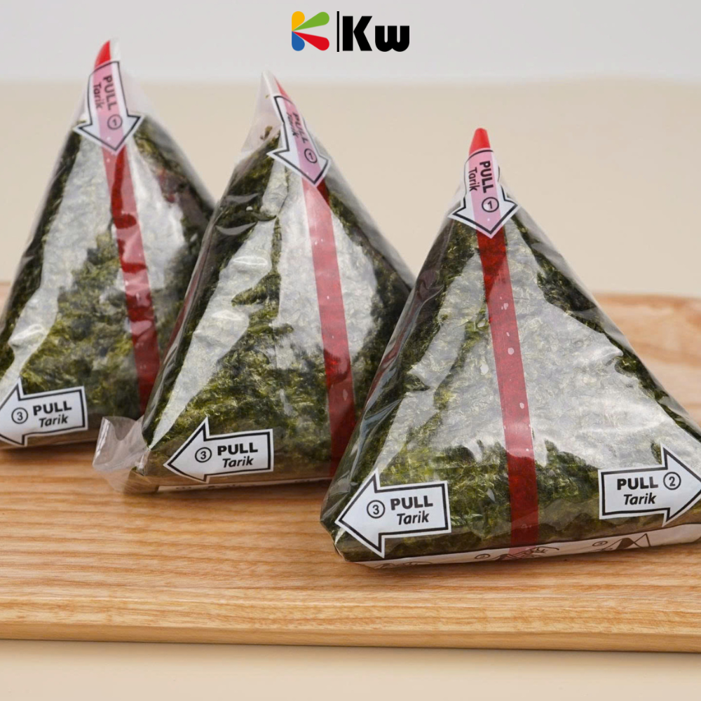 Rong biển cuộn cơm tam giác, cơm nắm Kwook [Tam Giác Hộp - 100 Lá ...