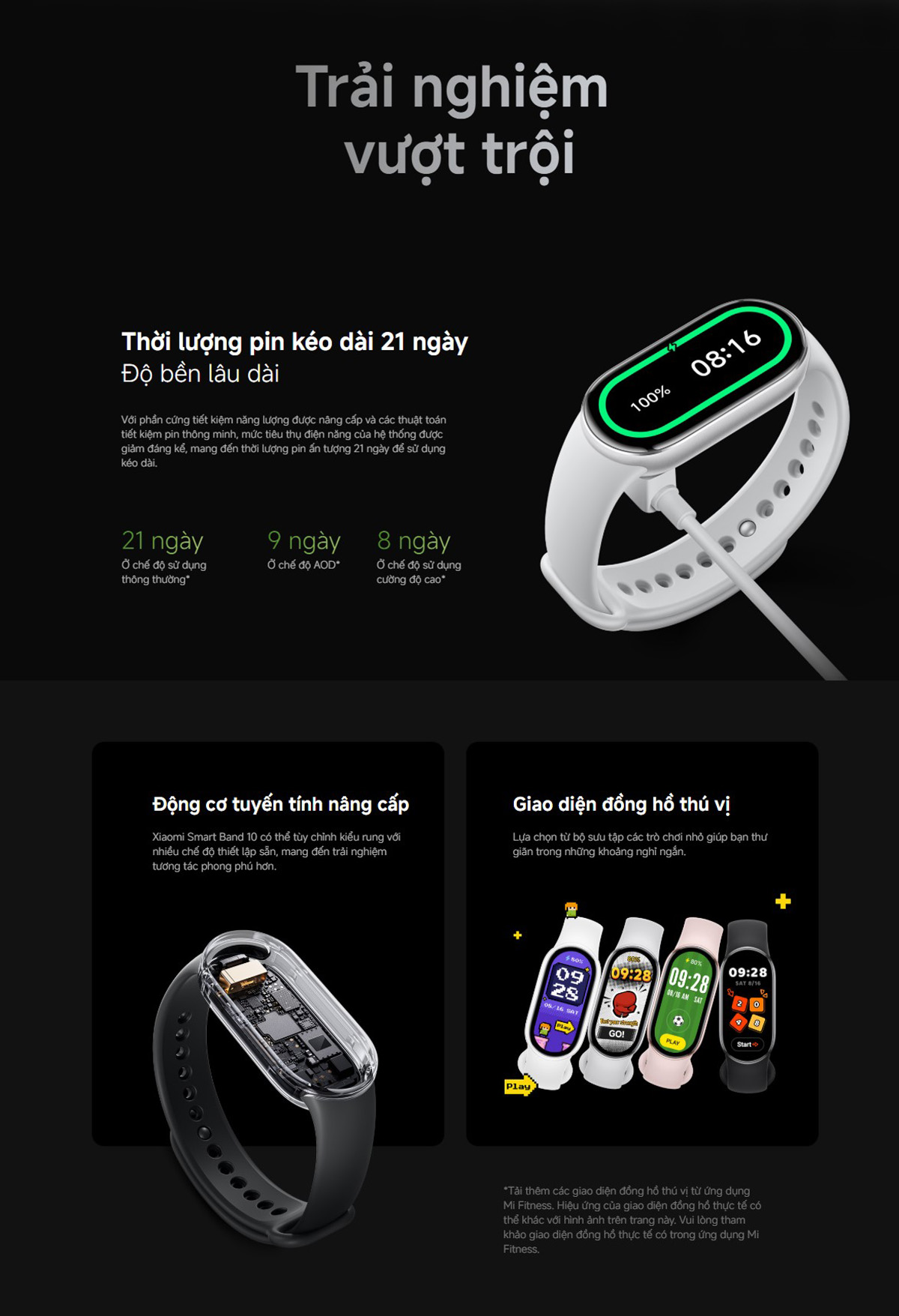 [MỞ BÁN] Đồng hồ thông minh Xiaomi Smart Band 11 - Band 10 - Màn hình Amoled 1.72" - Bluetooth 5.4 – ảnh mô tả chi tiết 10