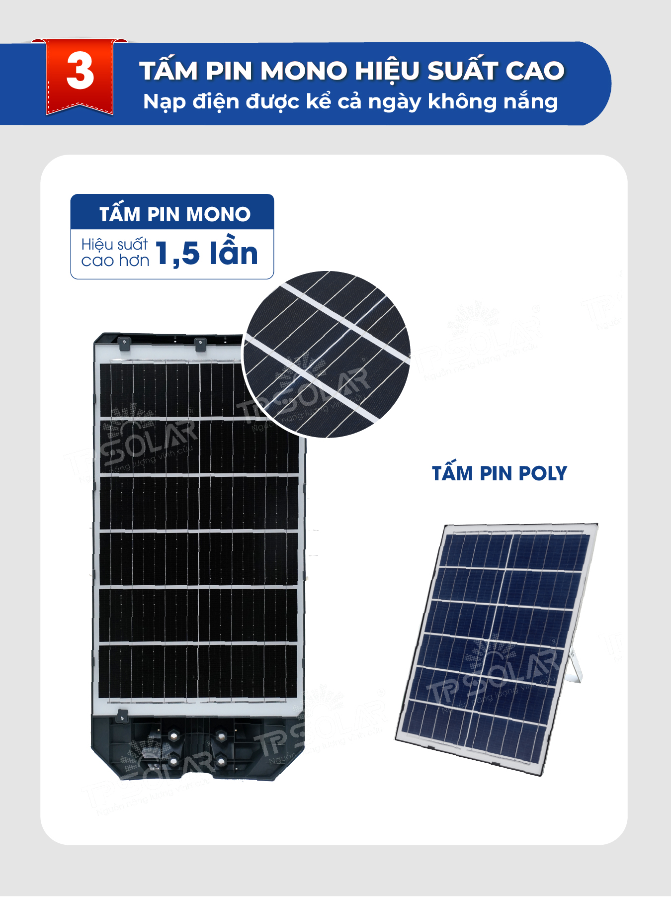 Đèn Đường Năng Lượng Mặt Trời Liền Thể TP SOLAR Công Suất 500W, 800W ...