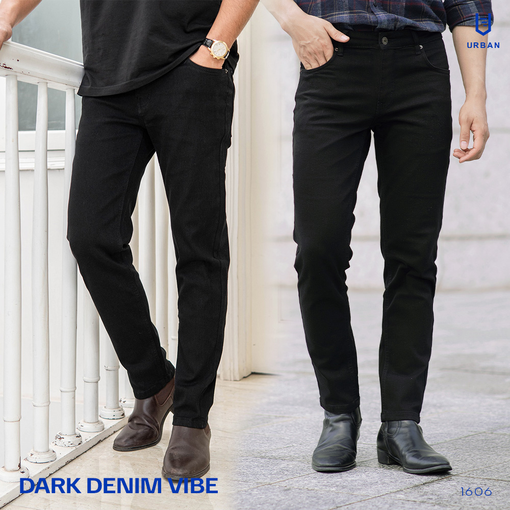 Quần Jean nam URBAN Co Giãn, dáng basic Slim  không ôm ,Không Bai Xù, Bền Màu Trẻ Trung NO.1606