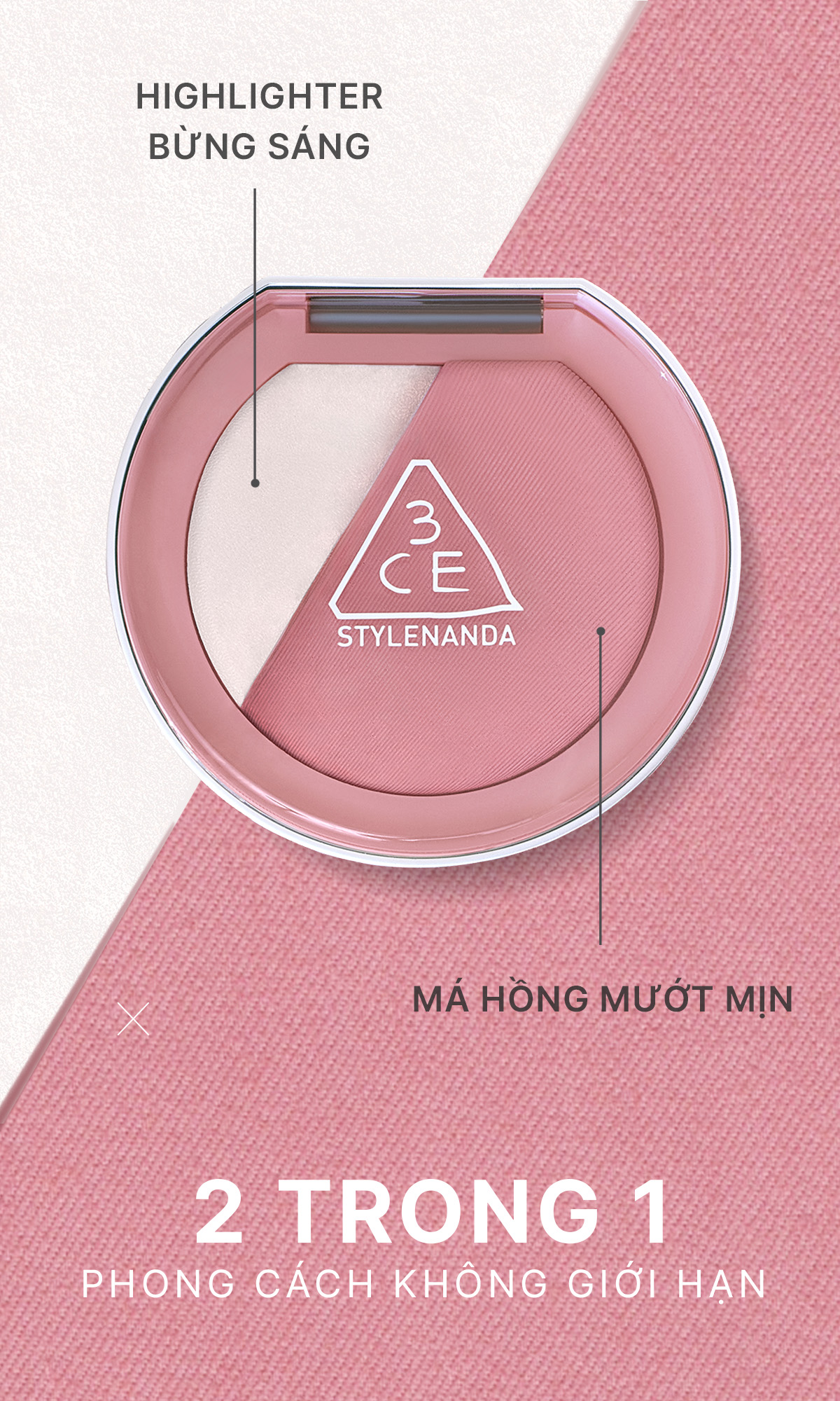 Phấn Má Hồng Bắt Sáng 3CE Blushlighter