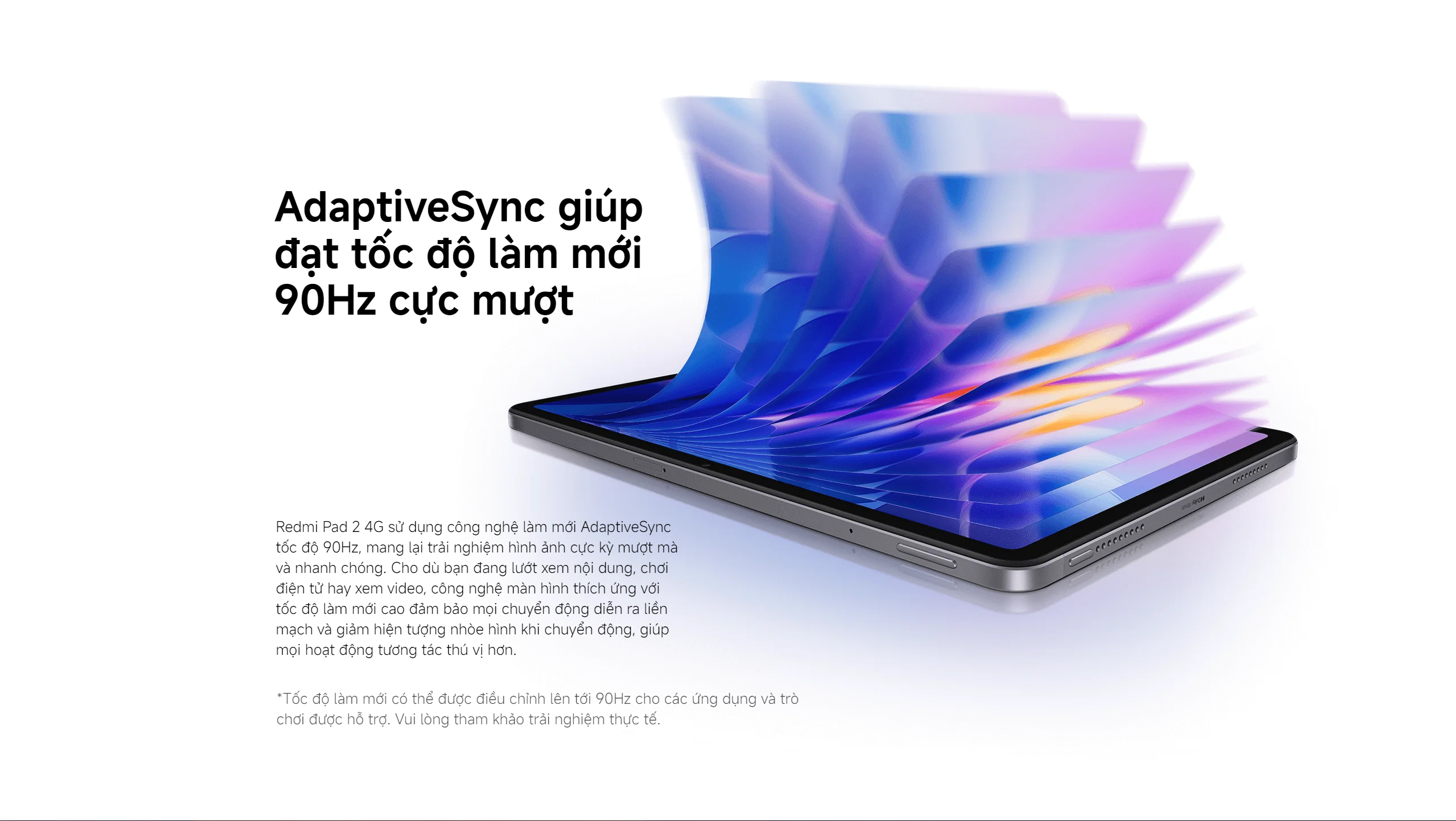 Xiaomi Redmi Pad 2 4G｜Màn hình 11" 2,5K siêu rõ nét｜Pin dung lượng khủng đến 9000mAh (typ) – ảnh mô tả chi tiết 6