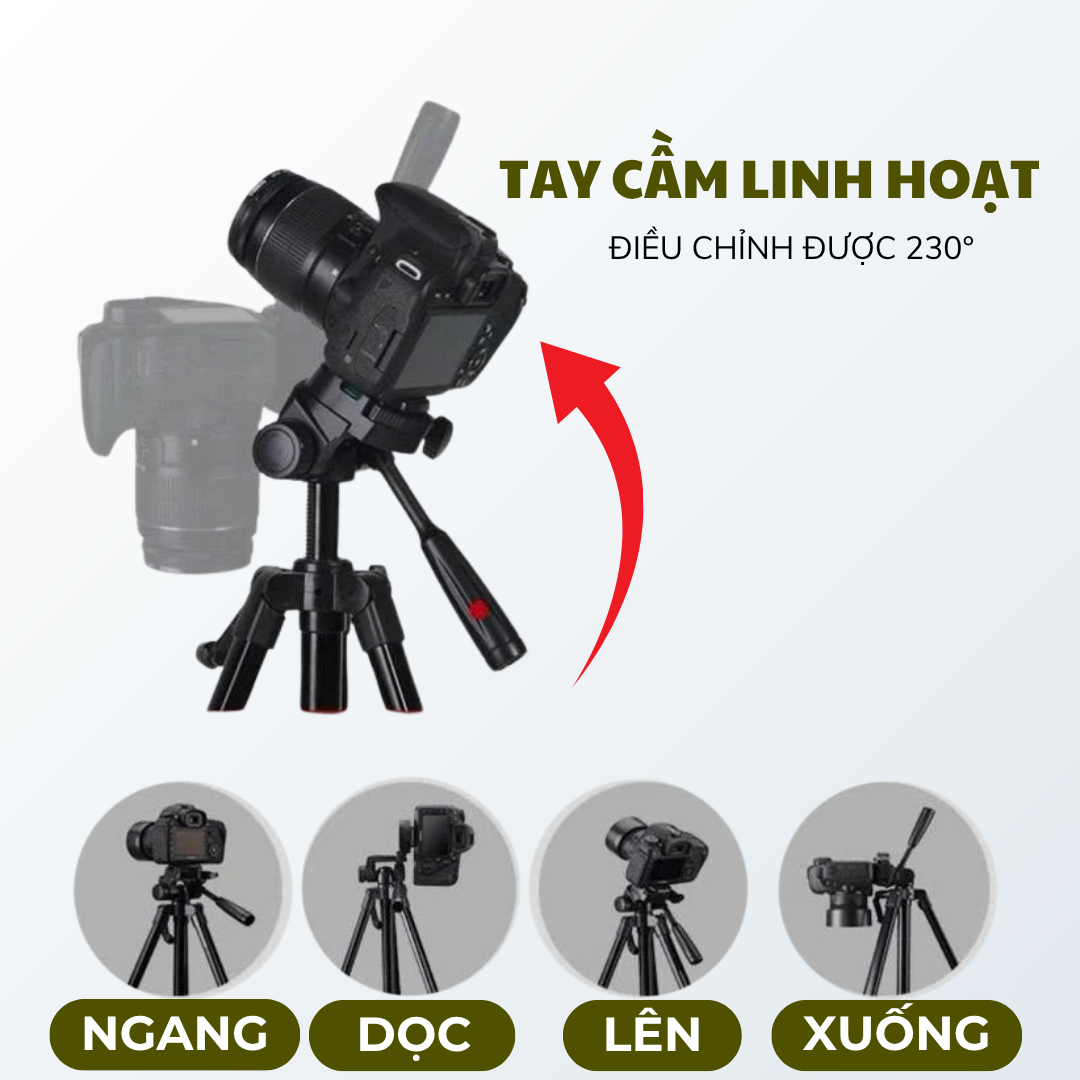 Chân Quay Máy Ảnh Điện Thoại Tripod 360 1m4 & 1m7 HULAKO Gập Gọn 55cm ...