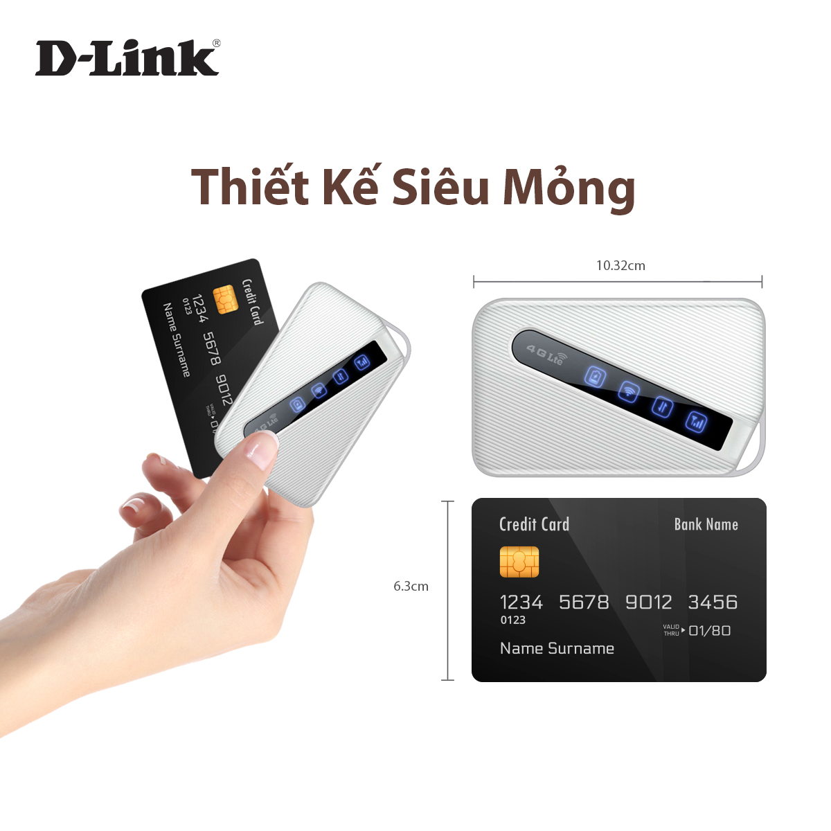 Bộ Phát Wi-Fi Di Động D-Link DWR-930M 4G LTE Tốc Độ 150Mbps Pin 3000mAh ...