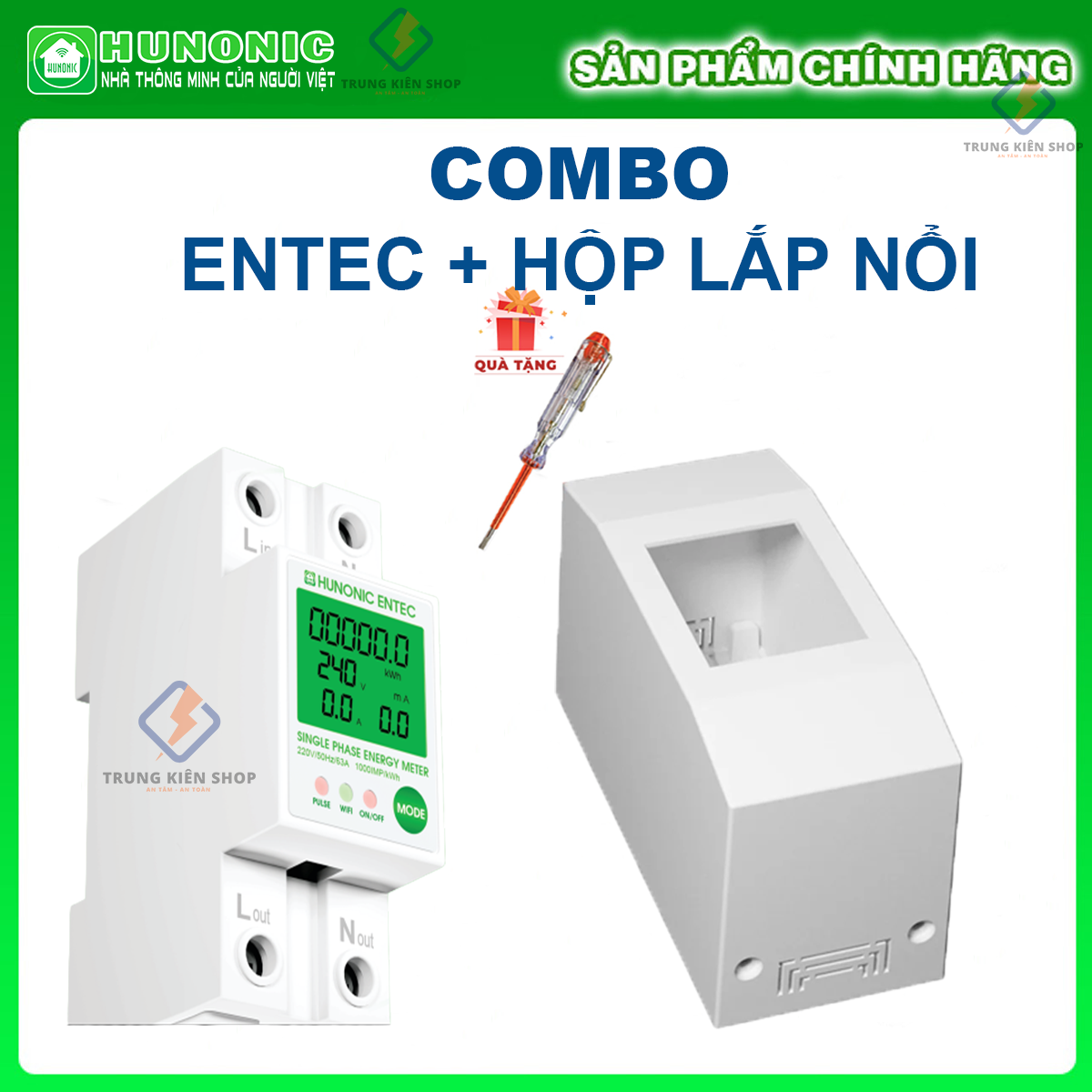 [CÓ VAT] Công Tơ Điện Tử Wifi Hunonic Entec, Entec Pro, Đóng Cắt, Theo ...