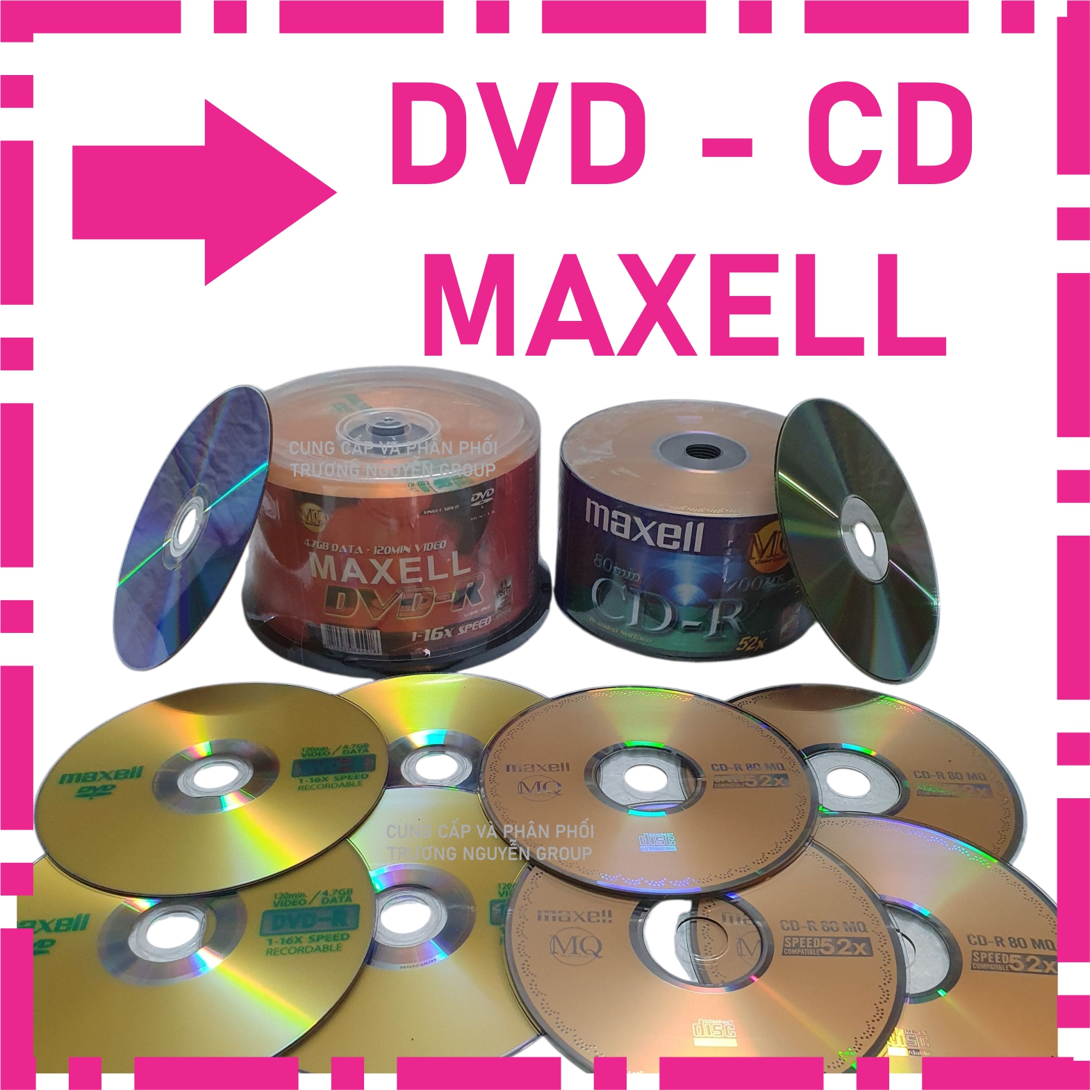 Đĩa Trắng Dvd-r Cd-r Maxell Ridata chất lượng cao thích hợp lưu trữ dữ ...