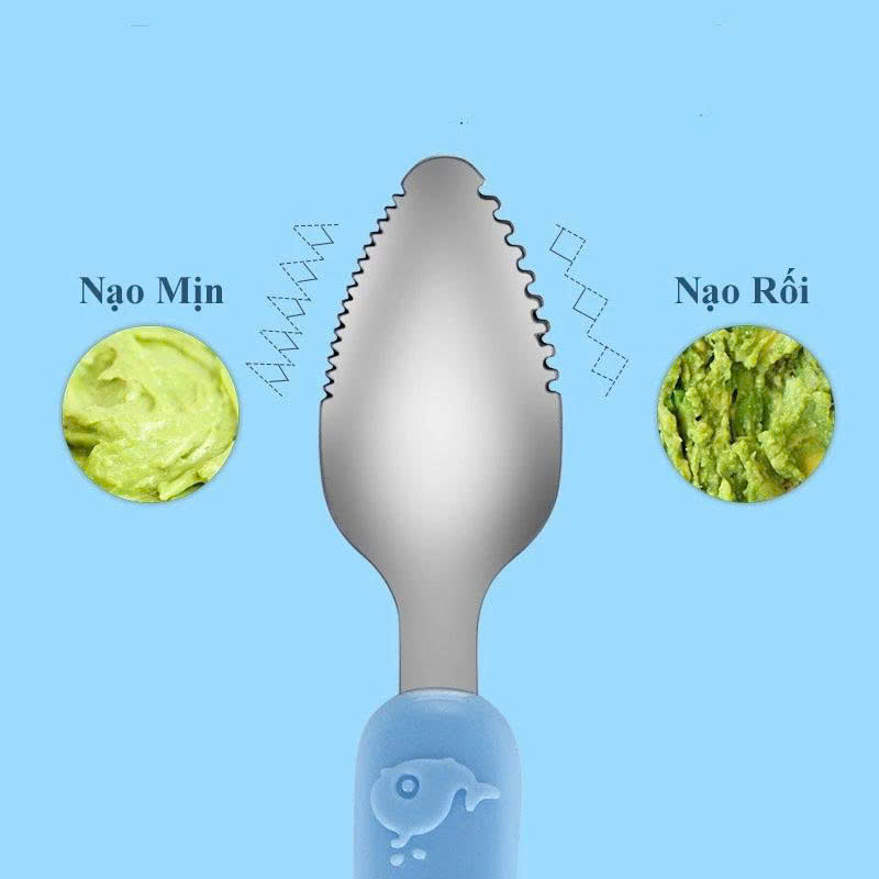 Thìa hai đầu nạo xanh hồng