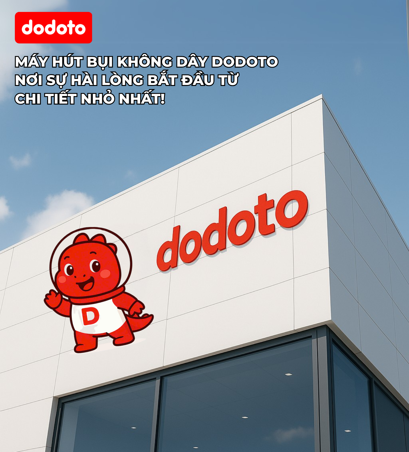 Máy hút bụi cầm tay không dây dodoto P8