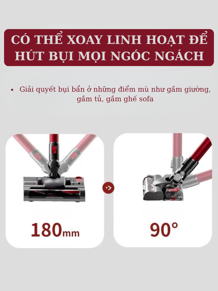 Máy hút bụi cầm tay không dây dodoto P8