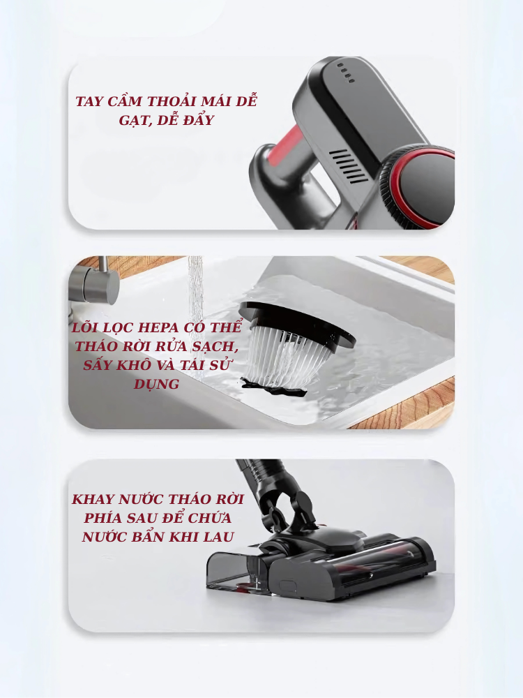 Máy hút bụi cầm tay không dây dodoto P8