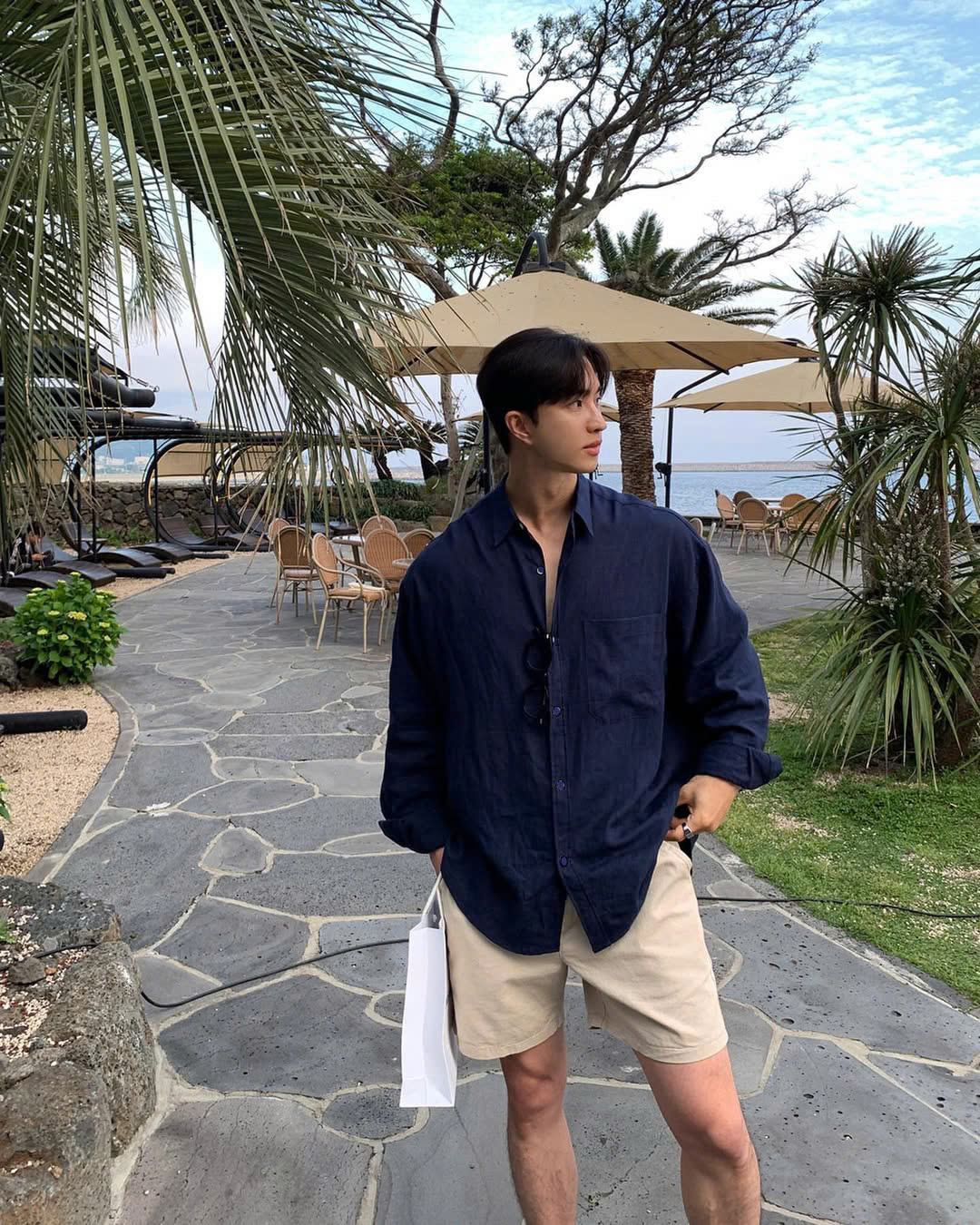 Áo Sơ Mi Nam Mùa Hè Thời Trang Cao Cấp Chất Linen Thấm Hút Mồ Hôi Phù Hợp Mặc Đi Biển Đi Chơi HALLEY A28