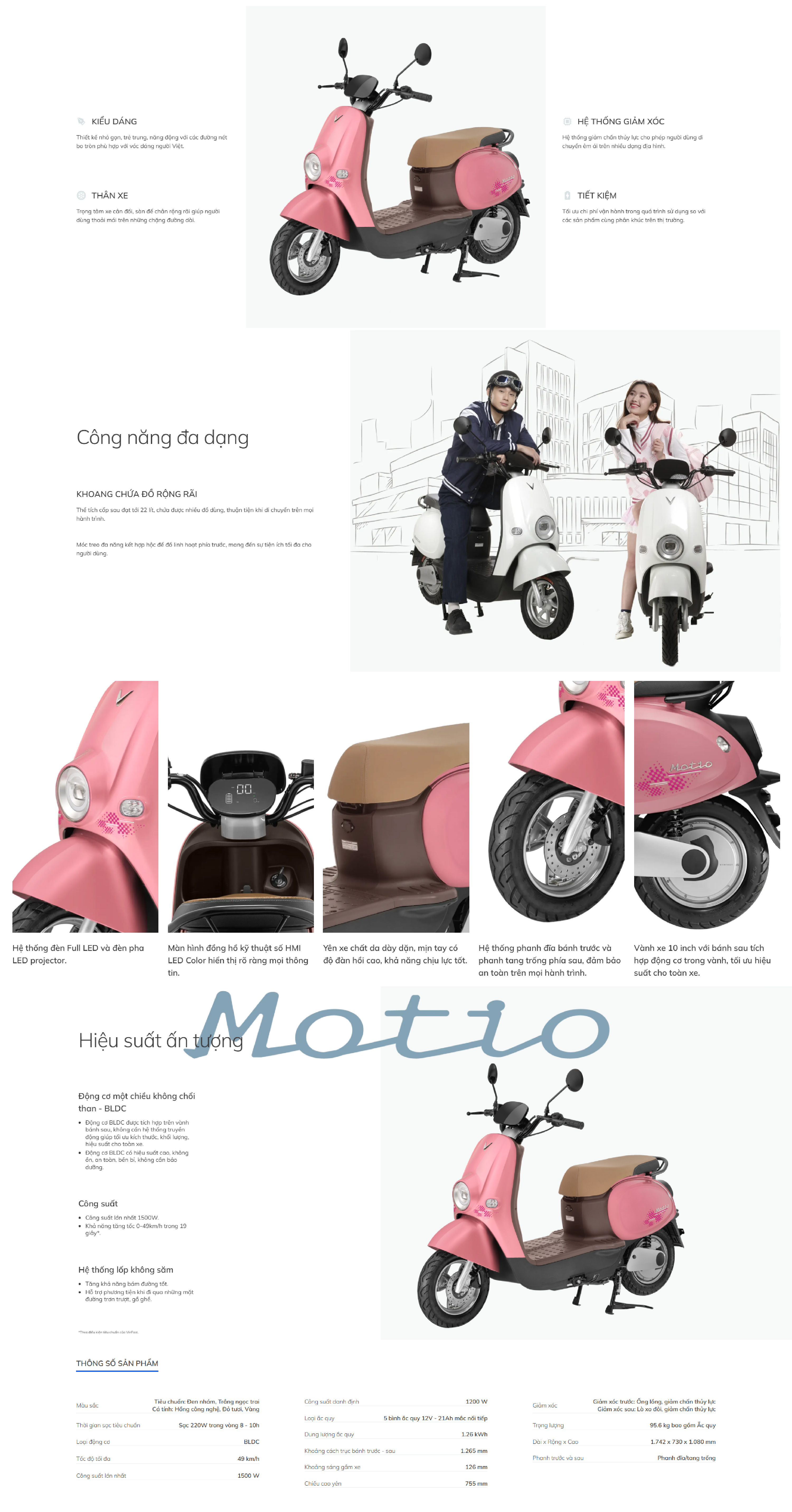 [HCM] Xe Máy Điện VinFast Motio - 50cc - Góp 0% | Shopee Việt Nam