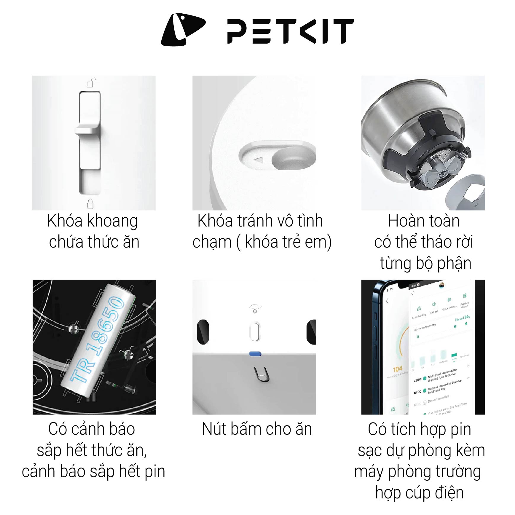 Máy Nhả Hạt Cho Mèo, Chó Ăn Tự Động Petkit Fresh Element Infinity ...