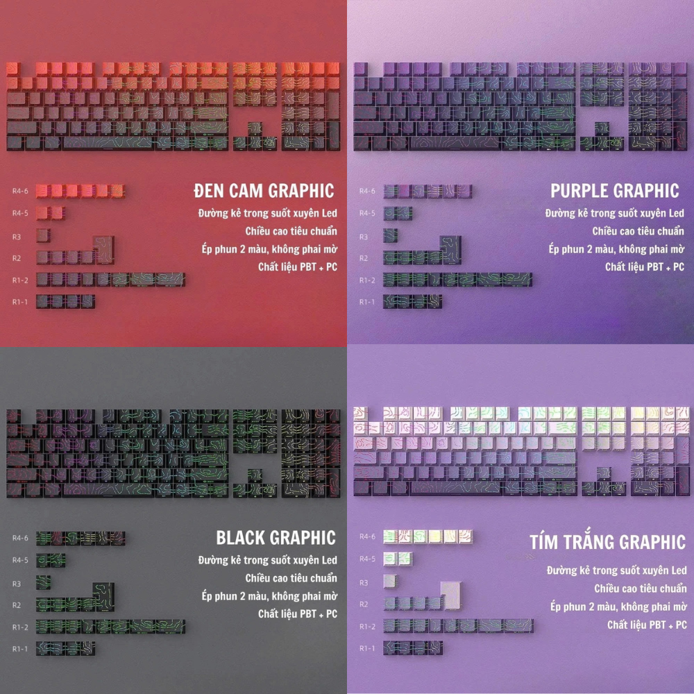 Bàn phím cơ khung nhôm LEOBOG HI75C - 3 mode kết nối - Keycap PBT - LED ...