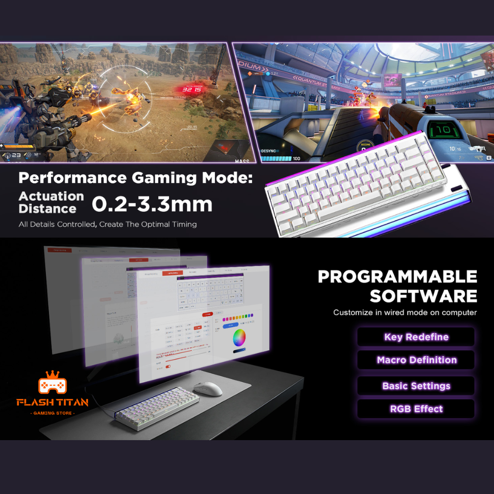 Bàn Phím Cơ Gaming Nano68 HE- Rapid Trigger Madlions - Switch Nam Châm ...