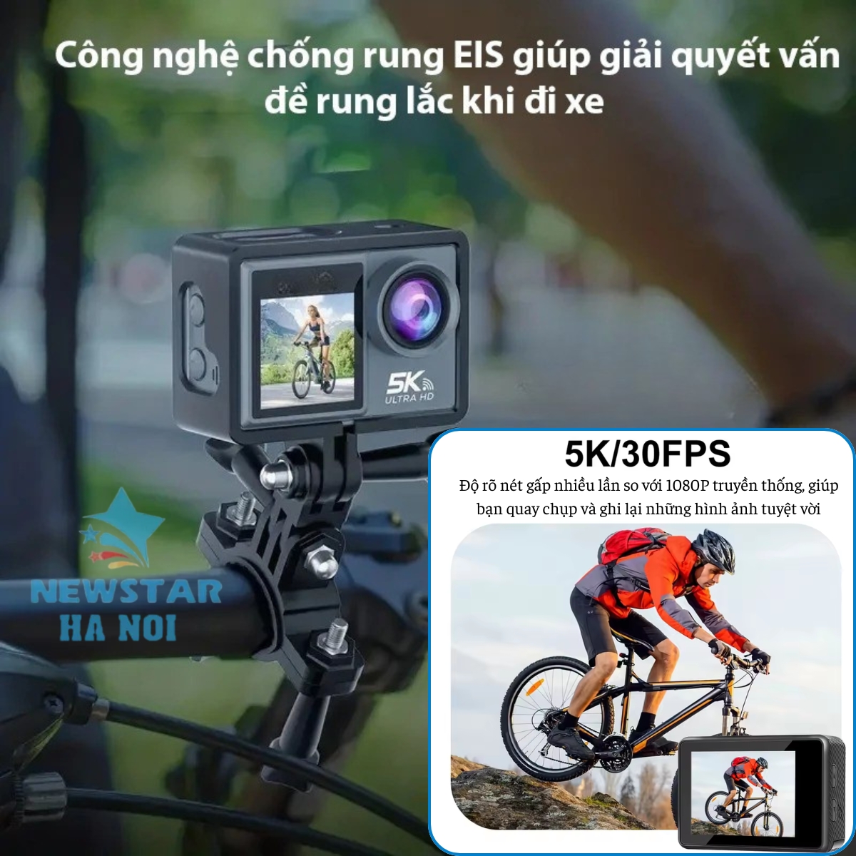 Camera hành trình 5k, Cam hành trình chống rung , Camera đi phượt gắn ...