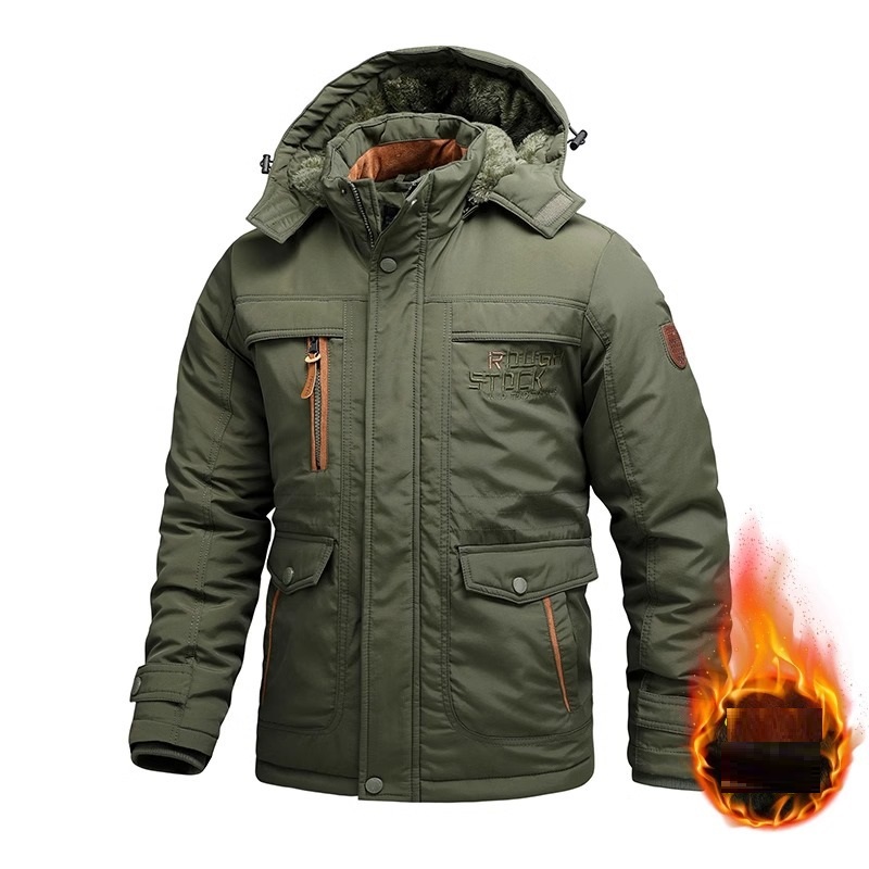 Áo Khoác Parka Nam Lót Lông 3 Lớp Cao Cấp, Chống Nước, Chắn Gió Giữ ...