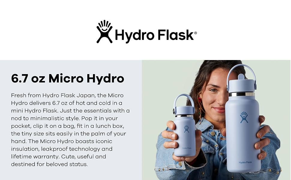 [CHÍNH HÃNG] Hydro Flask Micro Hydro Mini Bottle – 200 ml – Nắp Kín ...