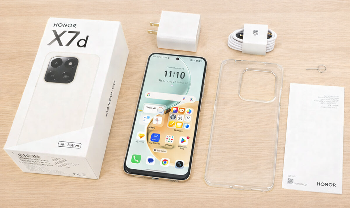 Điện Thoại HONOR X7d 8GB+128/256GB | Pin 6500mAh | Camera 108MP | Bảo hành 18 Tháng