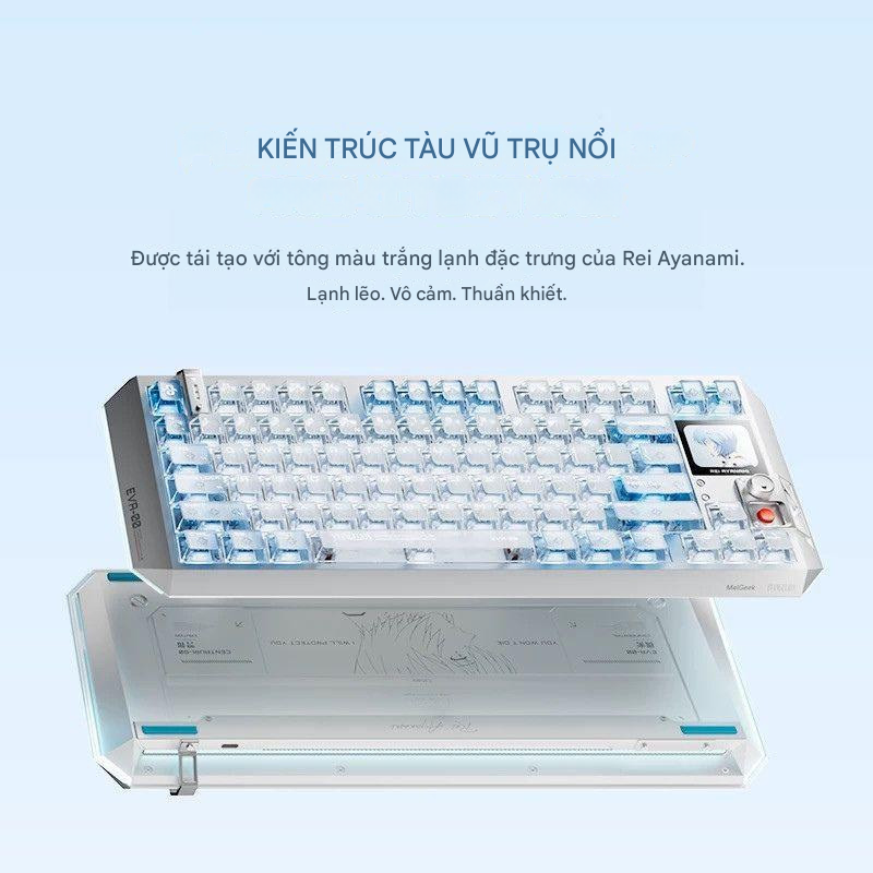 MelGeek Bàn phím chơi game cơ học MelGeek Evangelion Centauri 80 EVA-00 ...