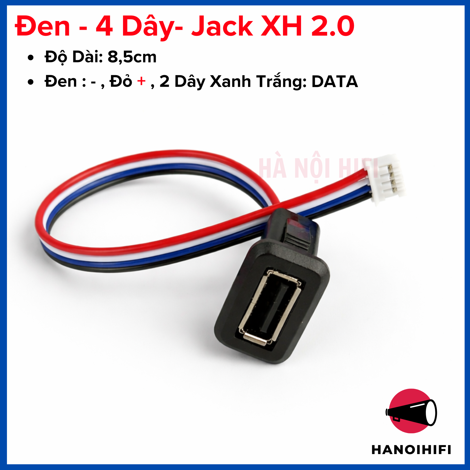 Jack USB, cổng USB rời, cho loa, đèn, laptop loại USB 2.0 cáp 4P phân ...