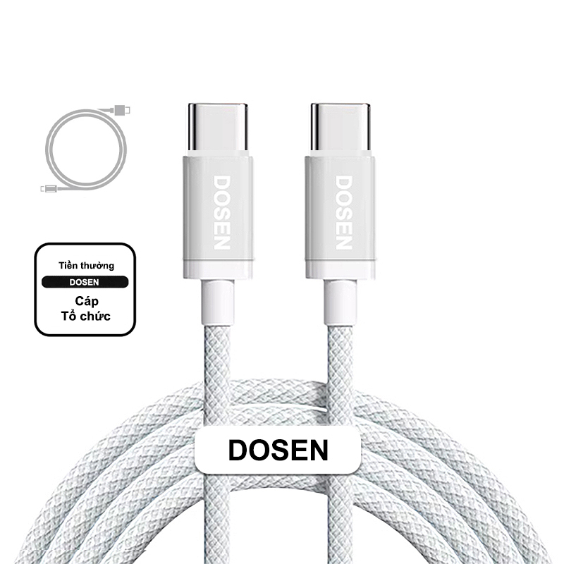 DOSEN PRO Dây cáp sạc nhanh PD 100W từ Type-C sang Type-C tiện dụng cho Macbook Pro Xiaomi Samsung – ảnh mô tả chi tiết 5